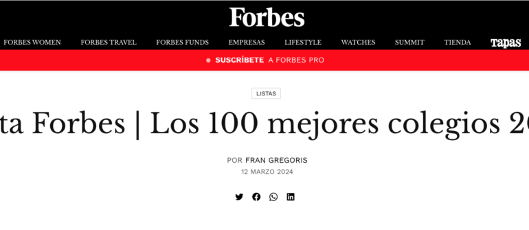 Lista Forbes Mejores Colegios